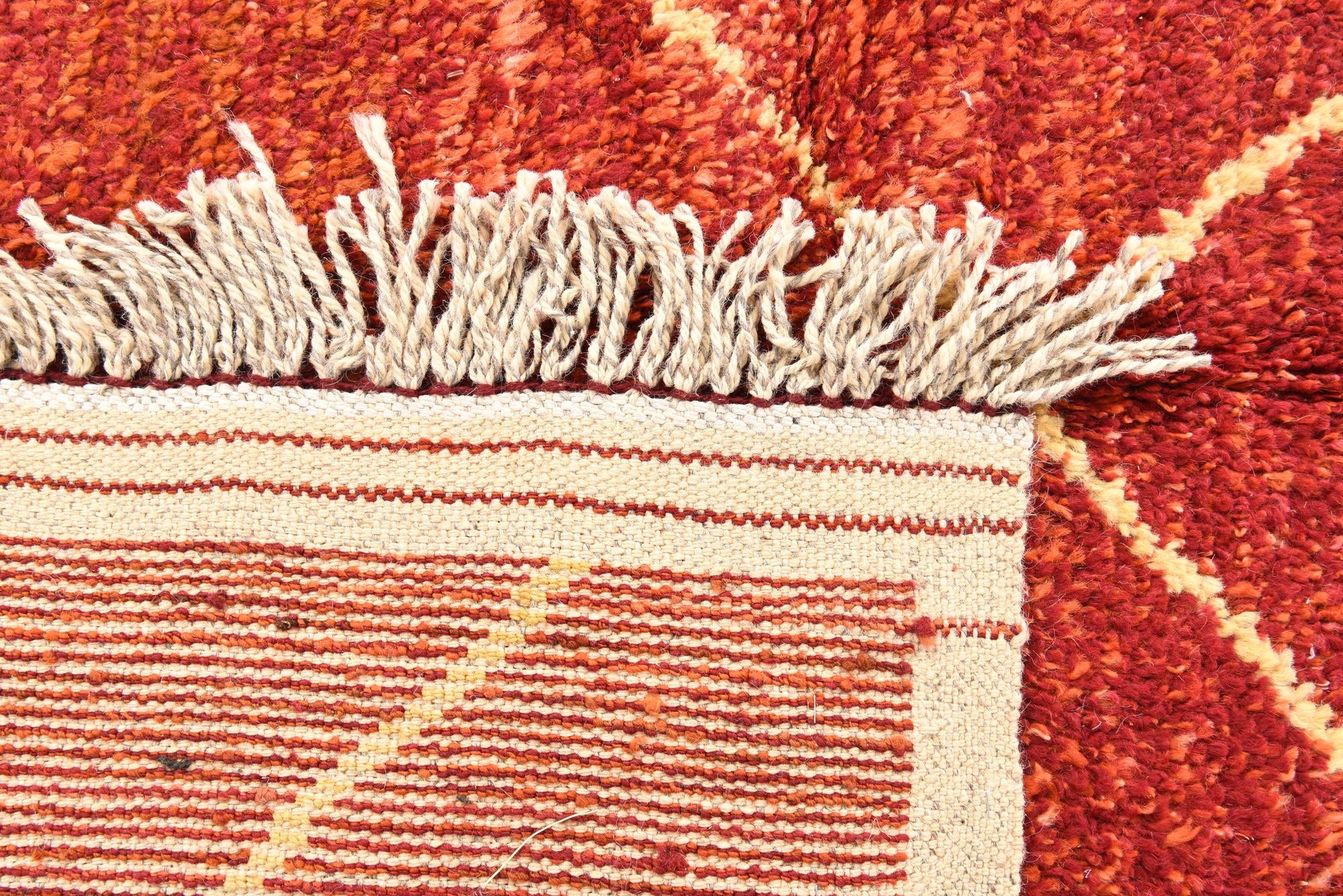 6' 1 x 9' 2 Hand Knotted Moroccan Wool Rug