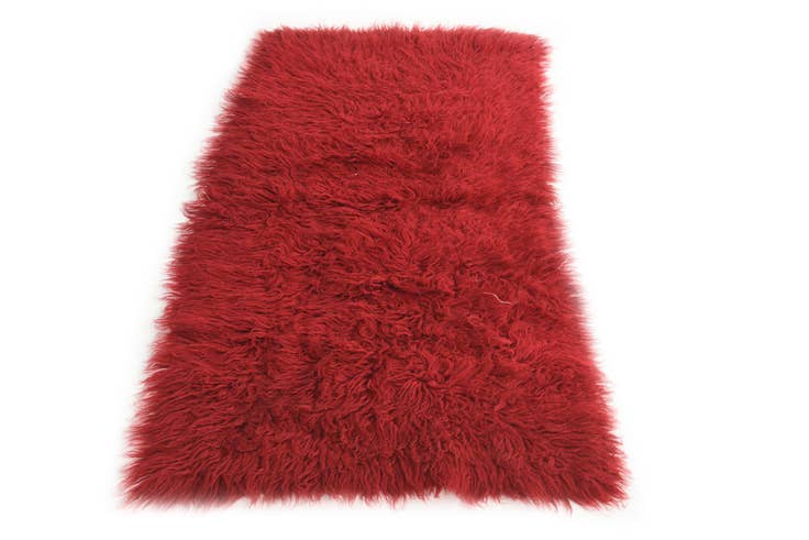 Detail image of 2' 7 x 4' 10 Hand Knotted Moroccan Wool Rug