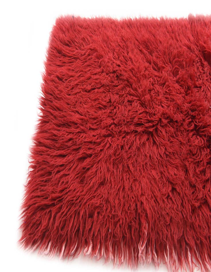 Detail image of 2' 7 x 4' 10 Hand Knotted Moroccan Wool Rug