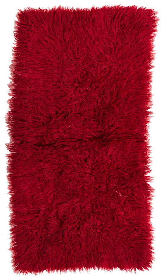Detail image of 2' 7 x 4' 10 Hand Knotted Moroccan Wool Rug