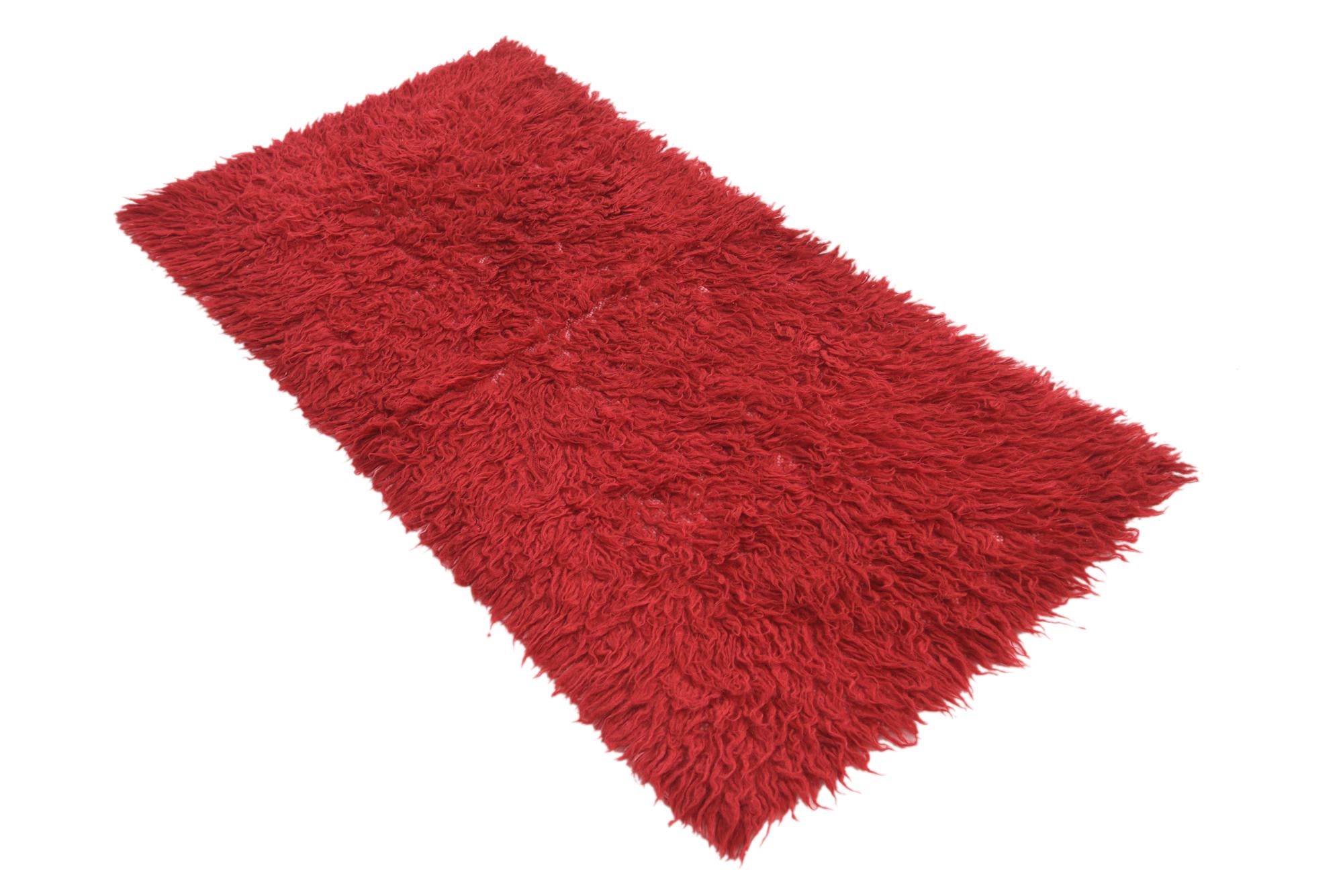 2' 4 x 4' 7 Hand Knotted Moroccan Wool Rug