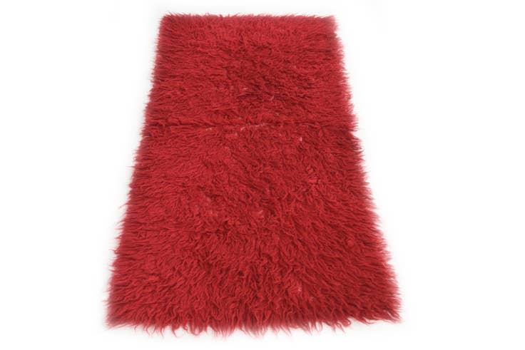 Detail image of 2' 4 x 4' 7 Hand Knotted Moroccan Wool Rug