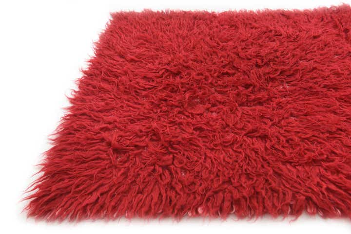2' 4 x 4' 7 Hand Knotted Moroccan Wool Rug