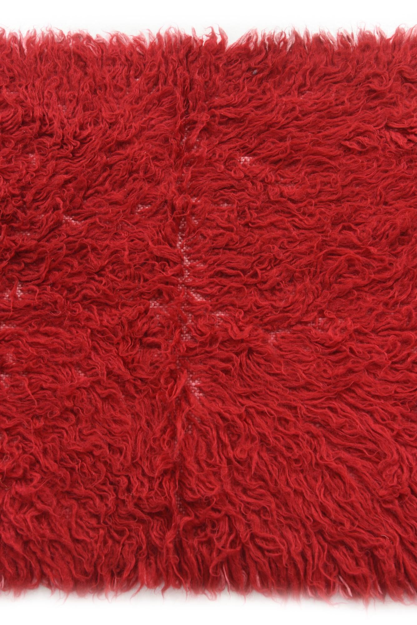 2' 4 x 4' 7 Hand Knotted Moroccan Wool Rug