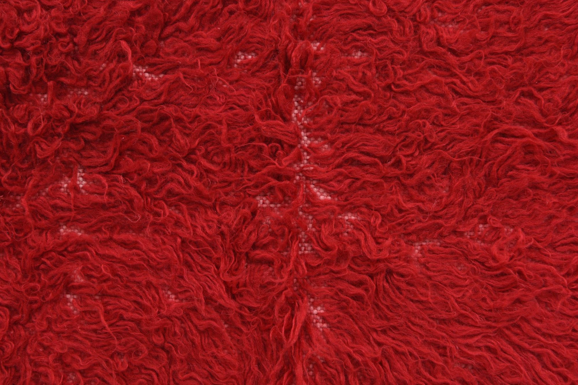 2' 4 x 4' 7 Hand Knotted Moroccan Wool Rug