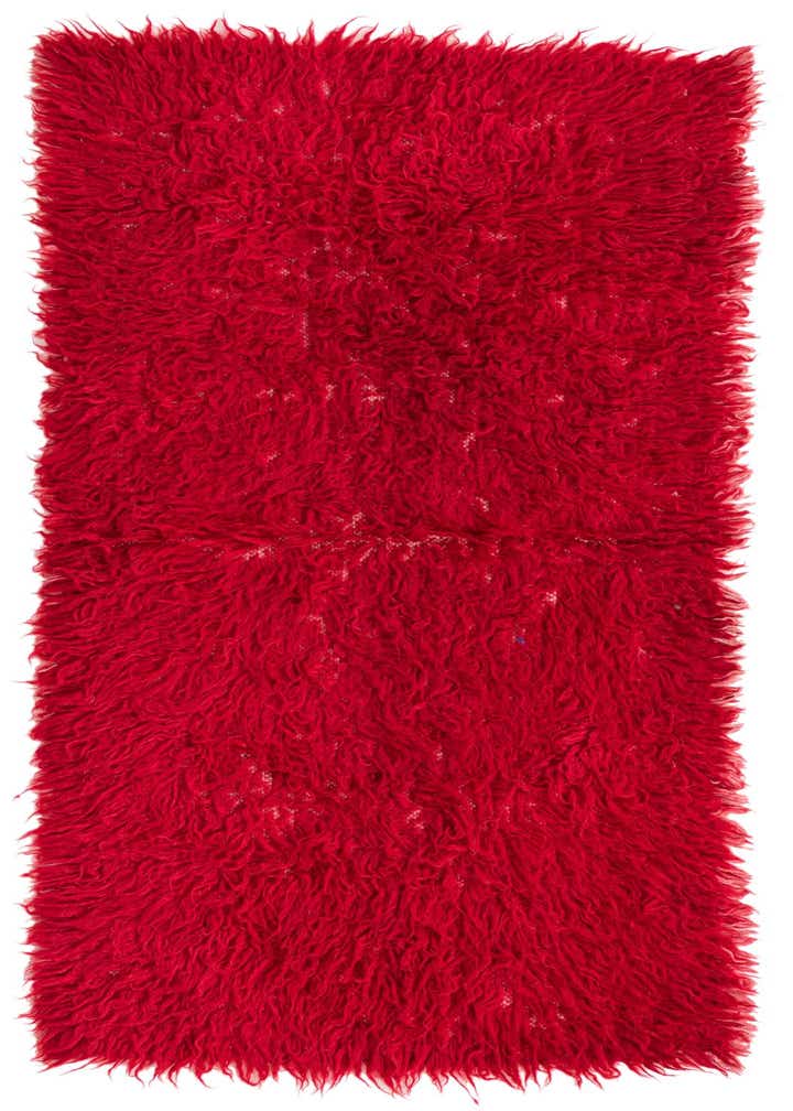 2' 4 x 4' 7 Hand Knotted Moroccan Wool Rug