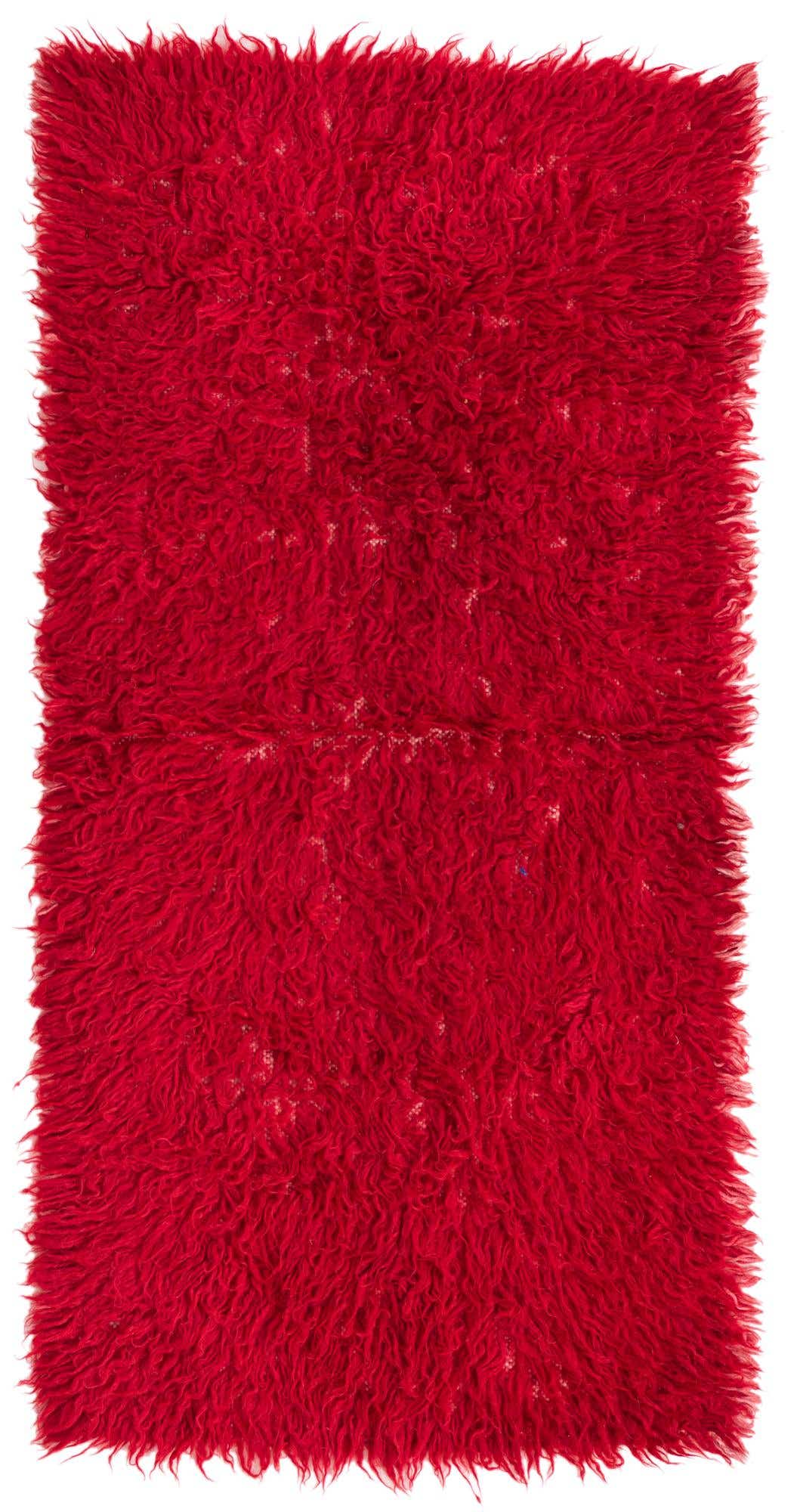 2' 4 x 4' 7 Hand Knotted Moroccan Wool Rug