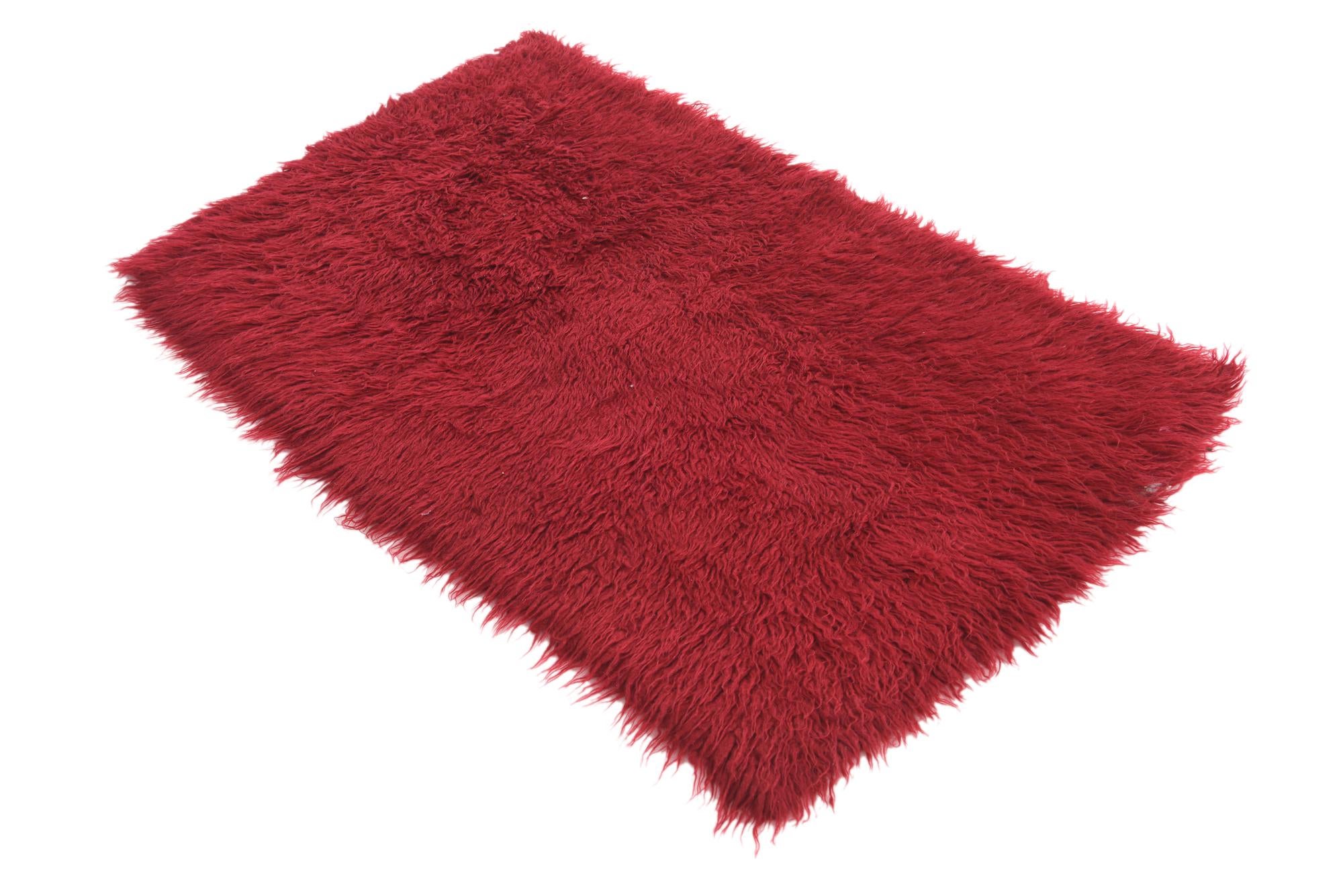 2' 7 x 4' 3 Hand Knotted Moroccan Wool Rug
