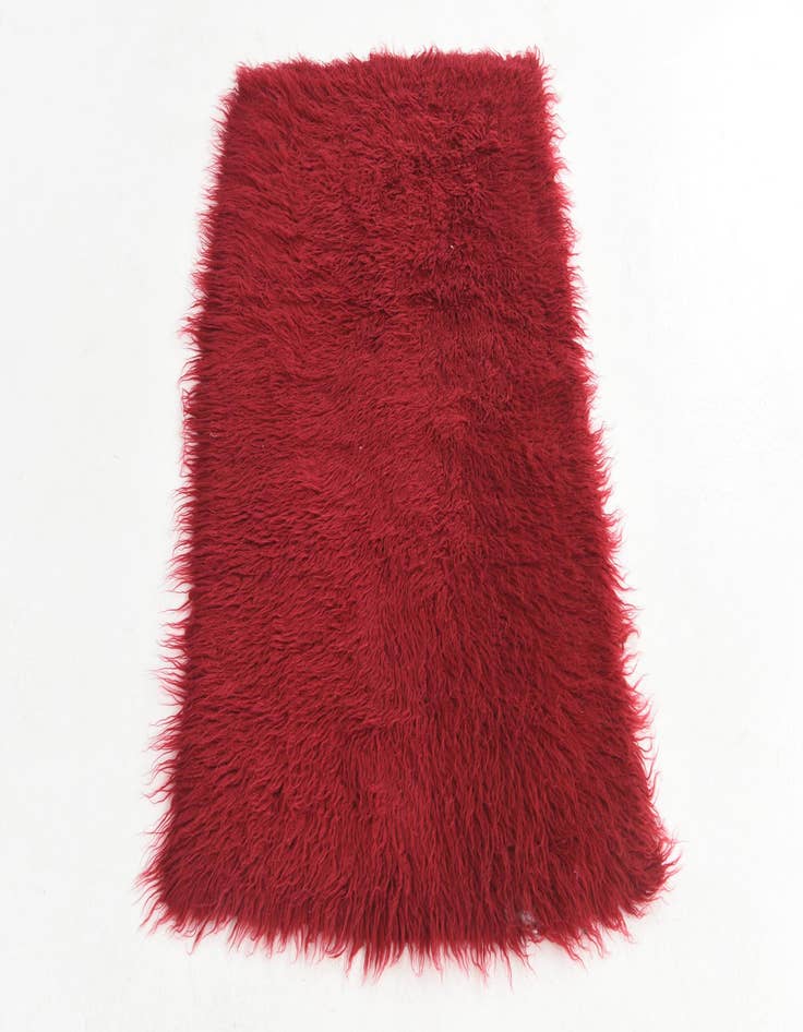 Detail image of 2' 7 x 4' 3 Hand Knotted Moroccan Wool Rug