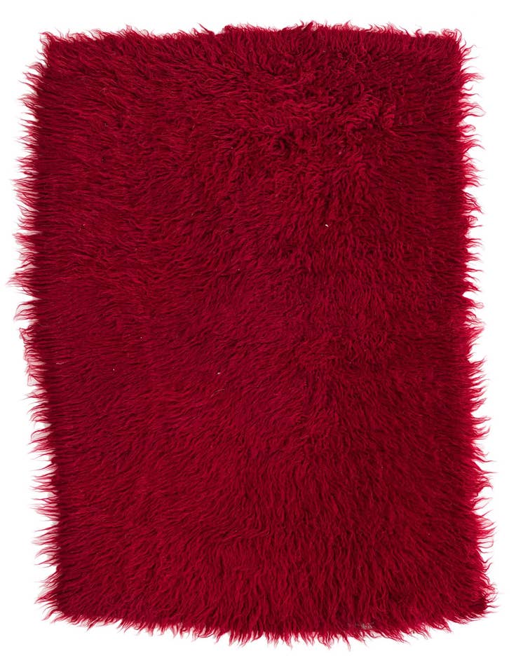 Detail image of 2' 7 x 4' 3 Hand Knotted Moroccan Wool Rug
