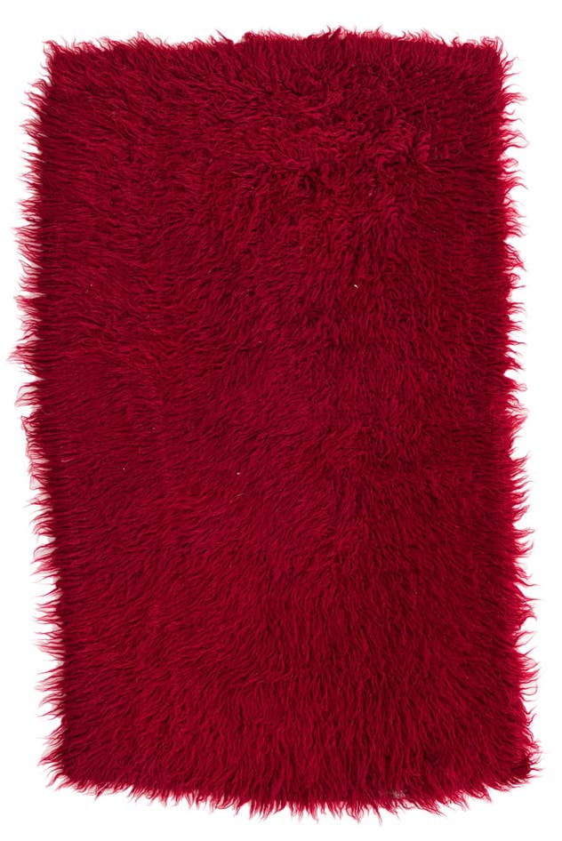 Detail image of 2' 7 x 4' 3 Hand Knotted Moroccan Wool Rug