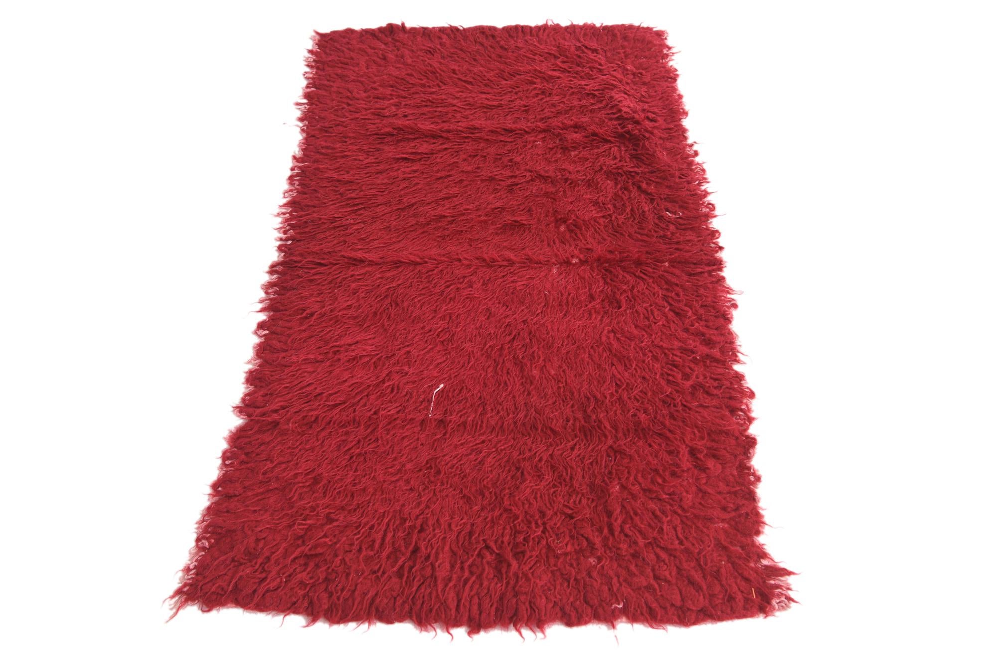 2' 5 x 4' 6 Hand Knotted Moroccan Wool Rug