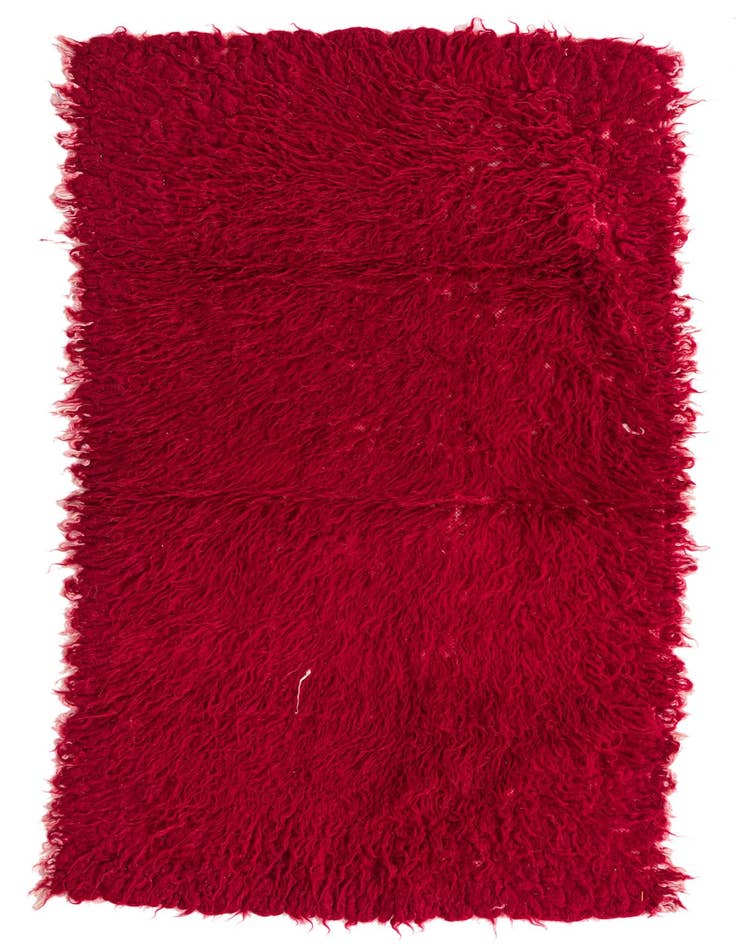 Detail image of 2' 5 x 4' 6 Hand Knotted Moroccan Wool Rug
