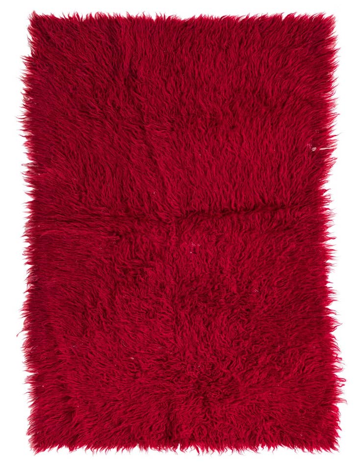 Detail image of 2' 6 x 4' 9 Hand Knotted Moroccan Wool Rug