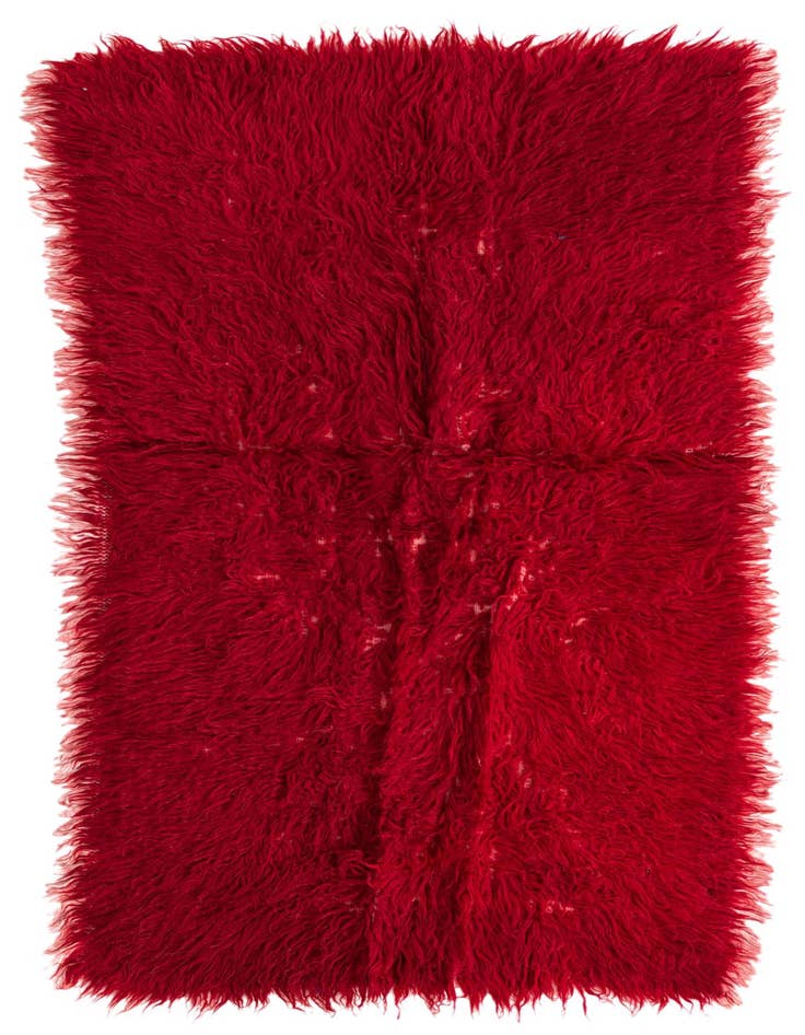 Detail image of 2' 6 x 4' 9 Hand Knotted Moroccan Wool Rug