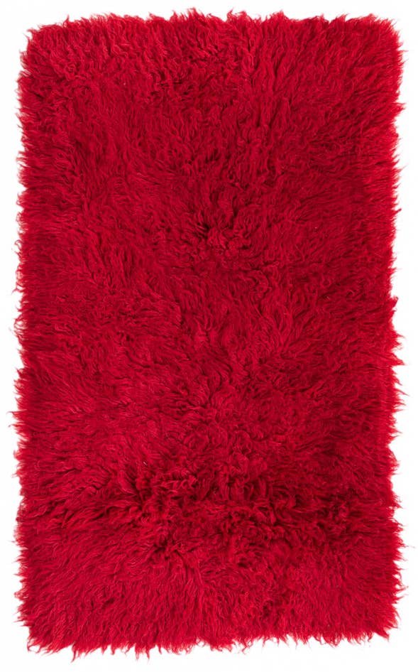 Detail image of 2' 8 x 4' 7 Hand Knotted Moroccan Wool Rug