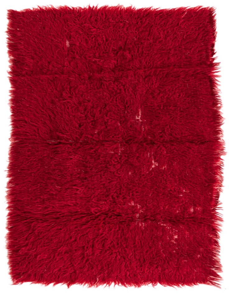 Detail image of 2' 1 x 3' 7 Hand Knotted Moroccan Wool Rug