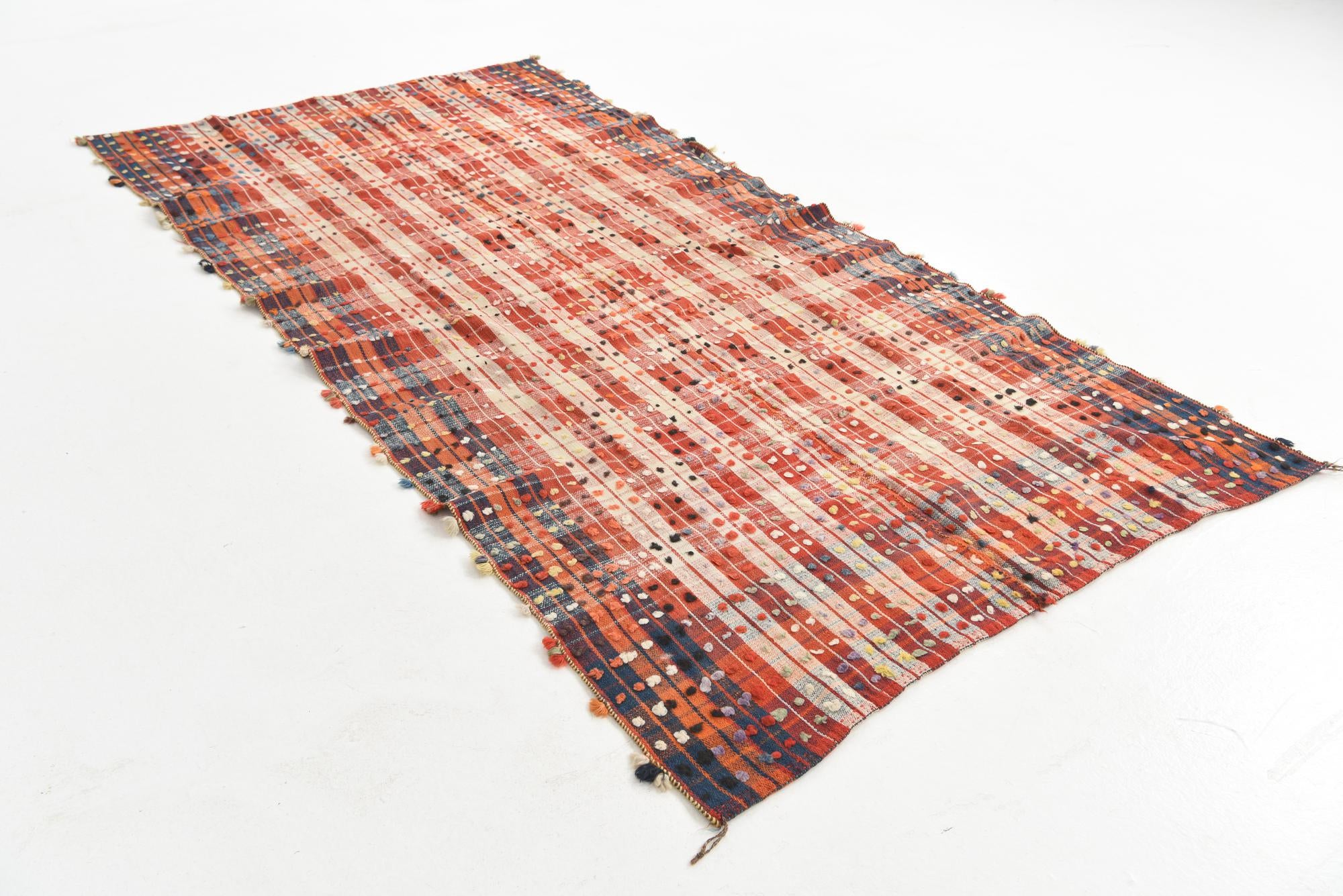 4' 5 x 8' 6 Hand Knotted Moroccan Wool Rug