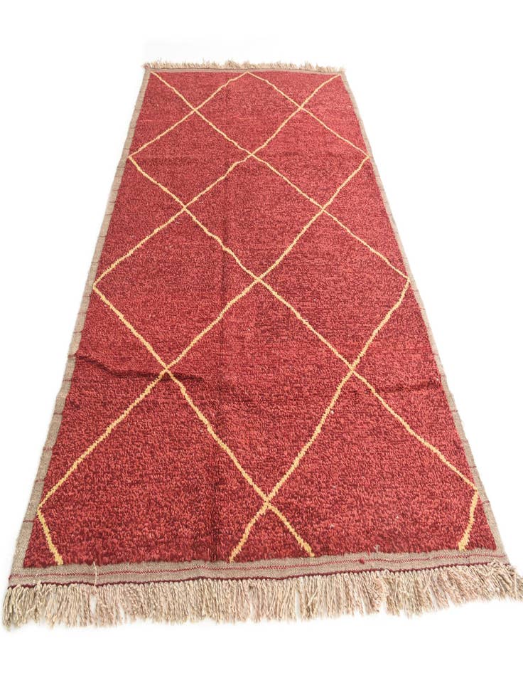 Detail image of 6' 2 x 9' 4  Hand Knotted Moroccan Wool Rug