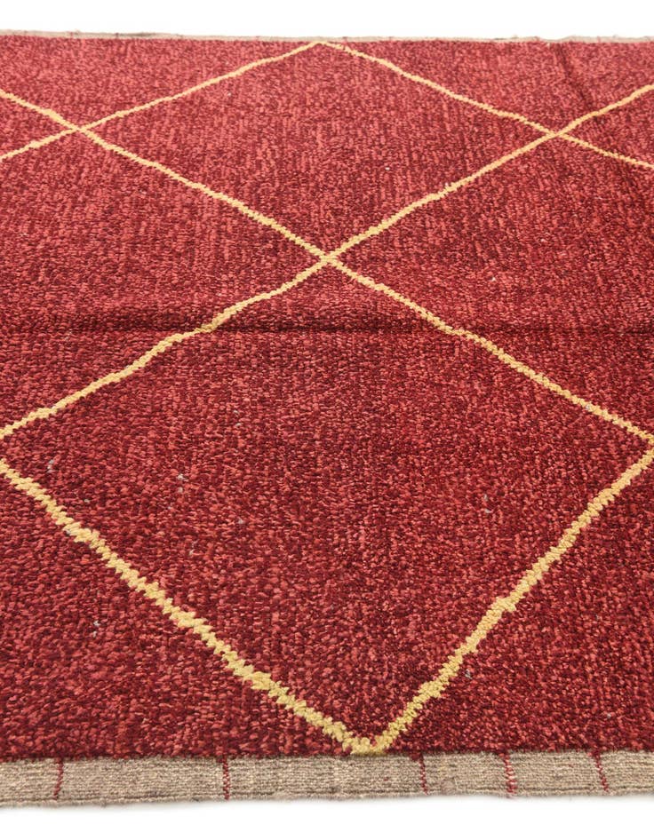 Detail image of 6' 2 x 9' 4  Hand Knotted Moroccan Wool Rug