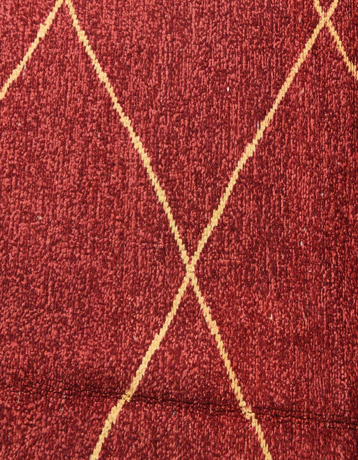 Detail image of 6' 2 x 9' 4  Hand Knotted Moroccan Wool Rug