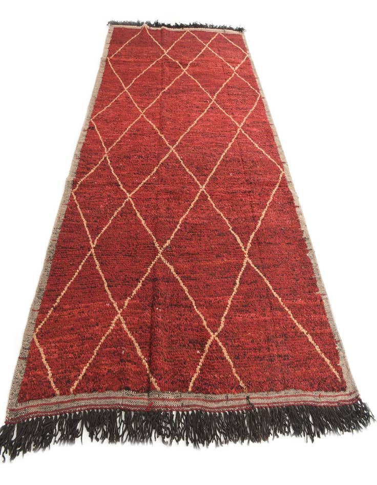 Detail image of 6' x 9' 9  Hand Knotted Moroccan Wool Rug