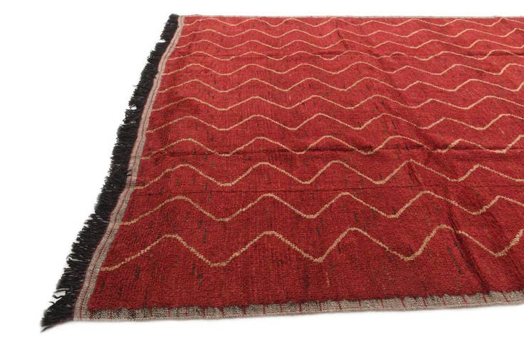Detail image of 9' 3 x 12' 5 Hand Knotted Moroccan Wool Rug