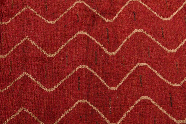 Detail image of 9' 3 x 12' 5 Hand Knotted Moroccan Wool Rug