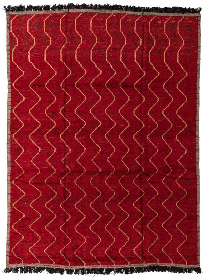 9' 3 x 12' 5 Hand Knotted Moroccan Wool Rug