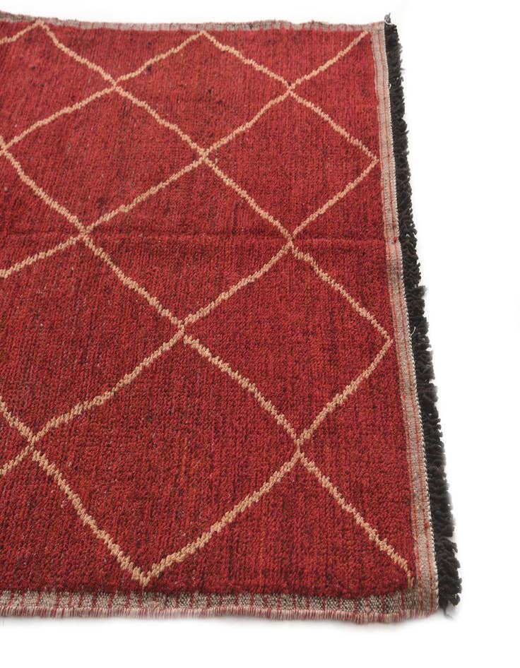 Detail image of 4' 10 x 8' 3  Hand Knotted Moroccan Wool Rug