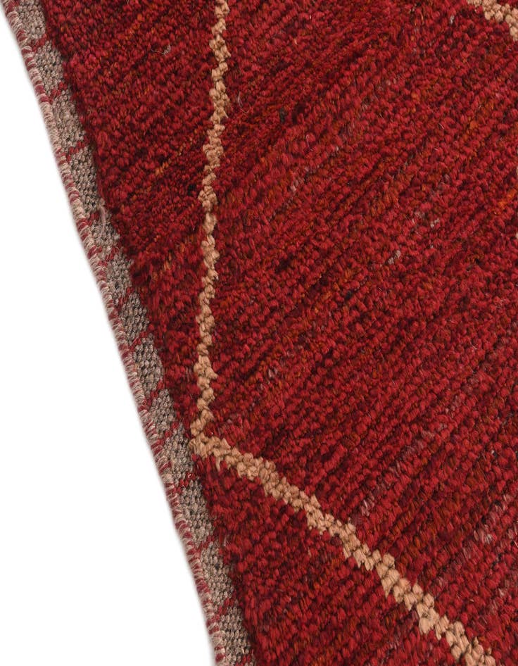 Detail image of 4' 10 x 8' 3  Hand Knotted Moroccan Wool Rug