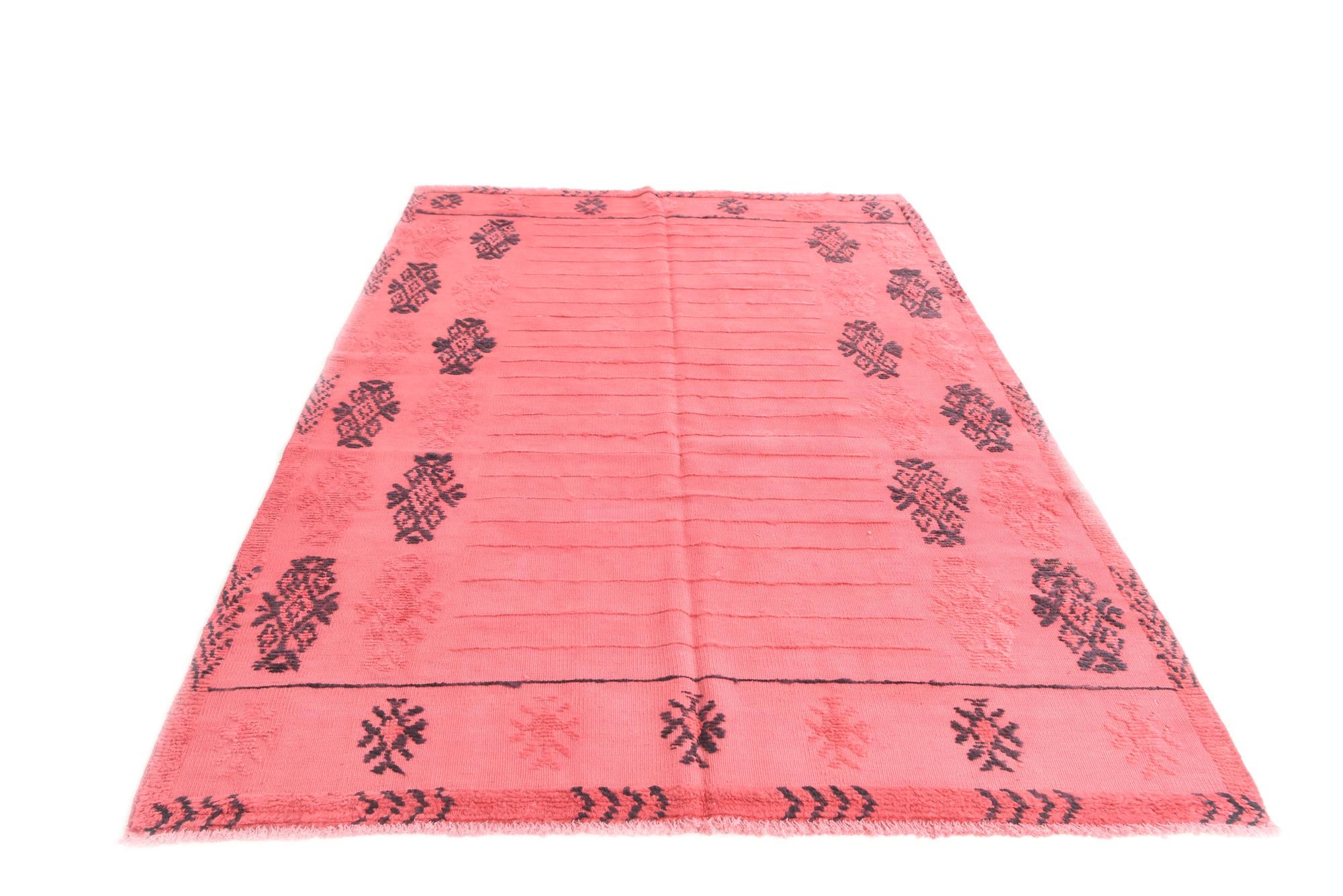 5' 4 x 8' 4 Hand Knotted Moroccan Wool Rug
