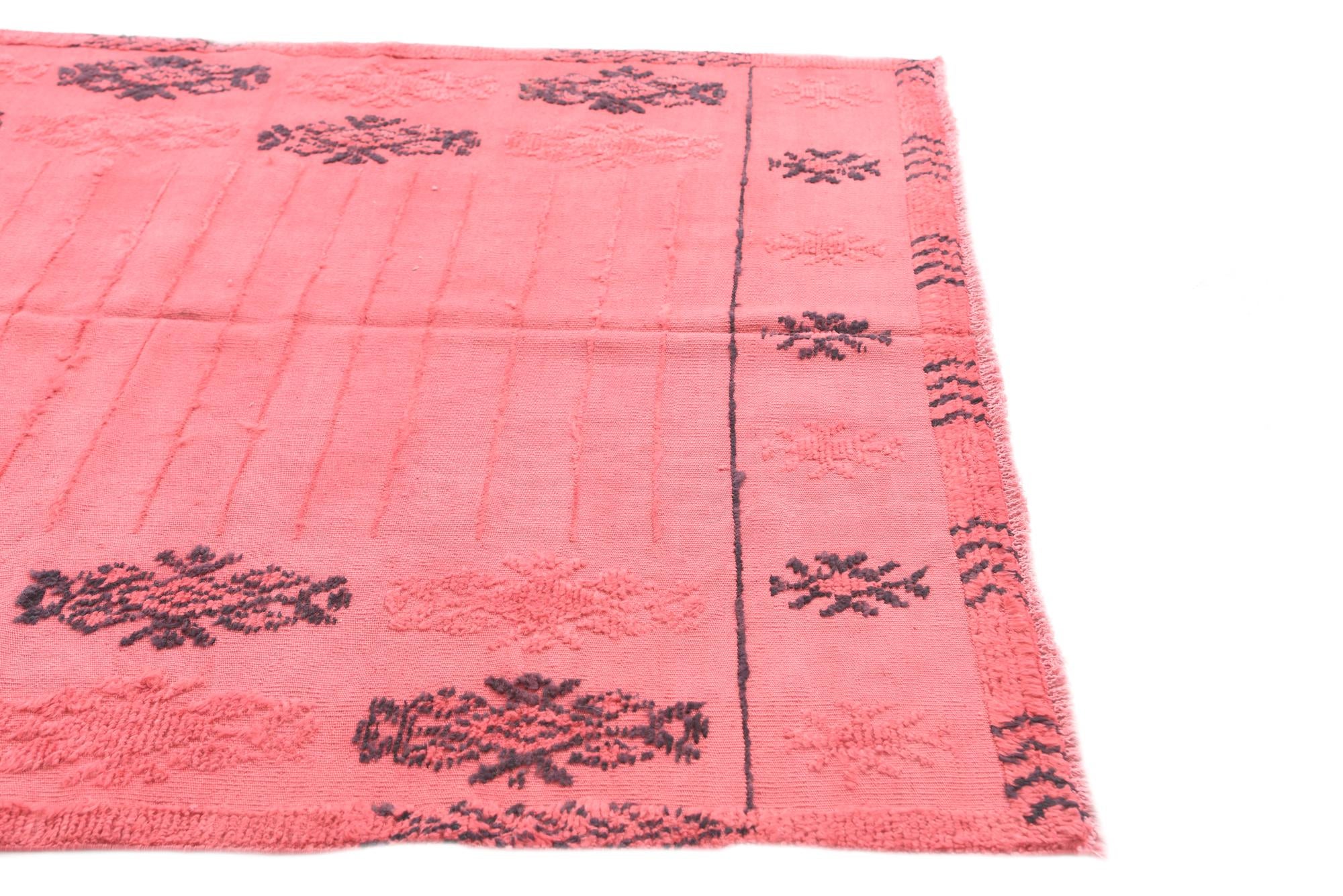 5' 4 x 8' 4 Hand Knotted Moroccan Wool Rug