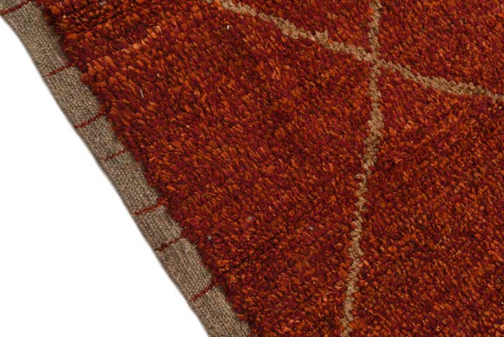 6' 2 x 9' 2 Hand Knotted Moroccan Wool Rug