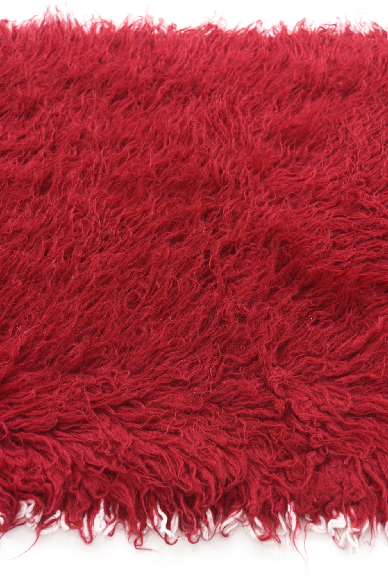 2' 4 x 4' 5 Hand Knotted Moroccan Wool Rug