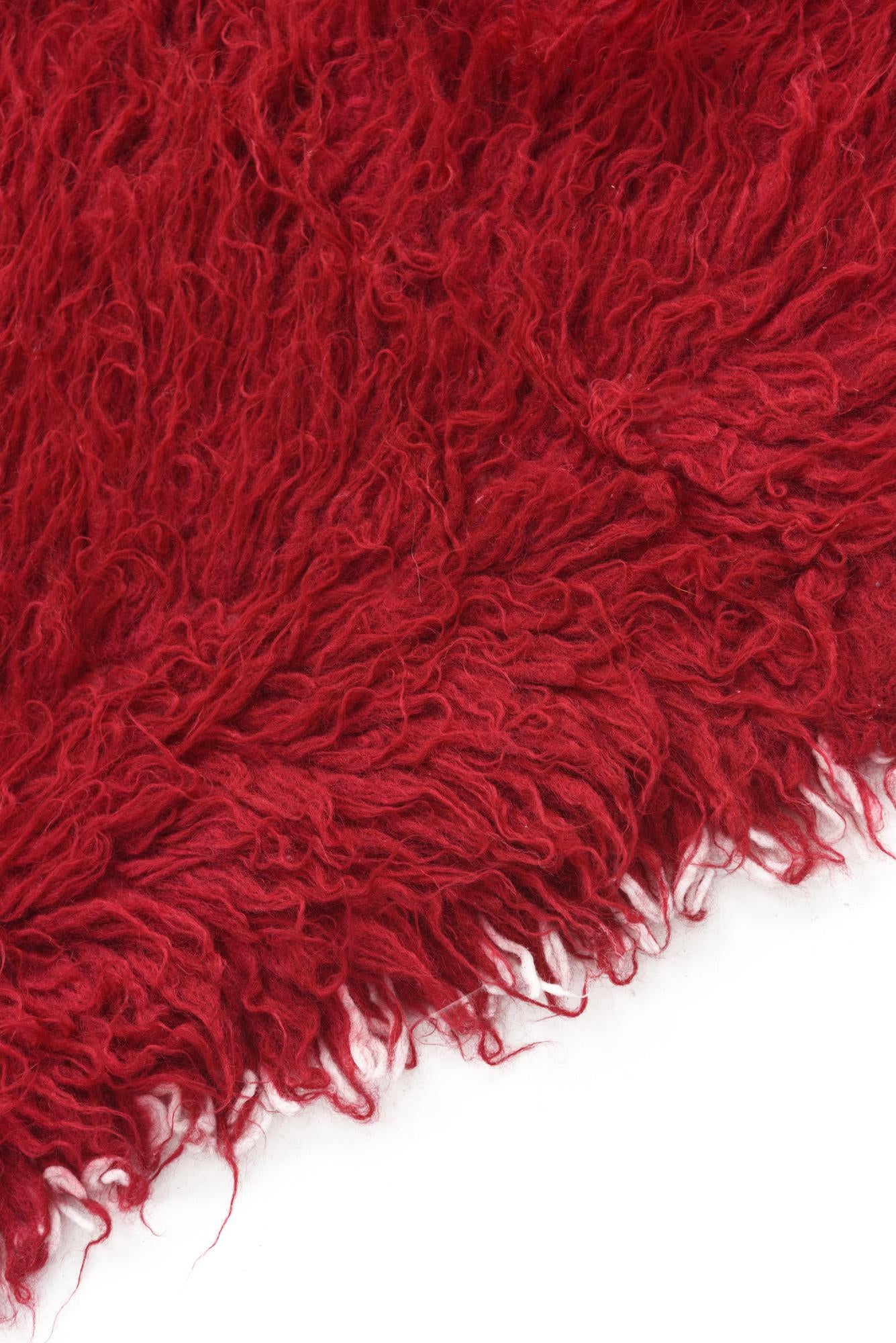 2' 4 x 4' 5 Hand Knotted Moroccan Wool Rug