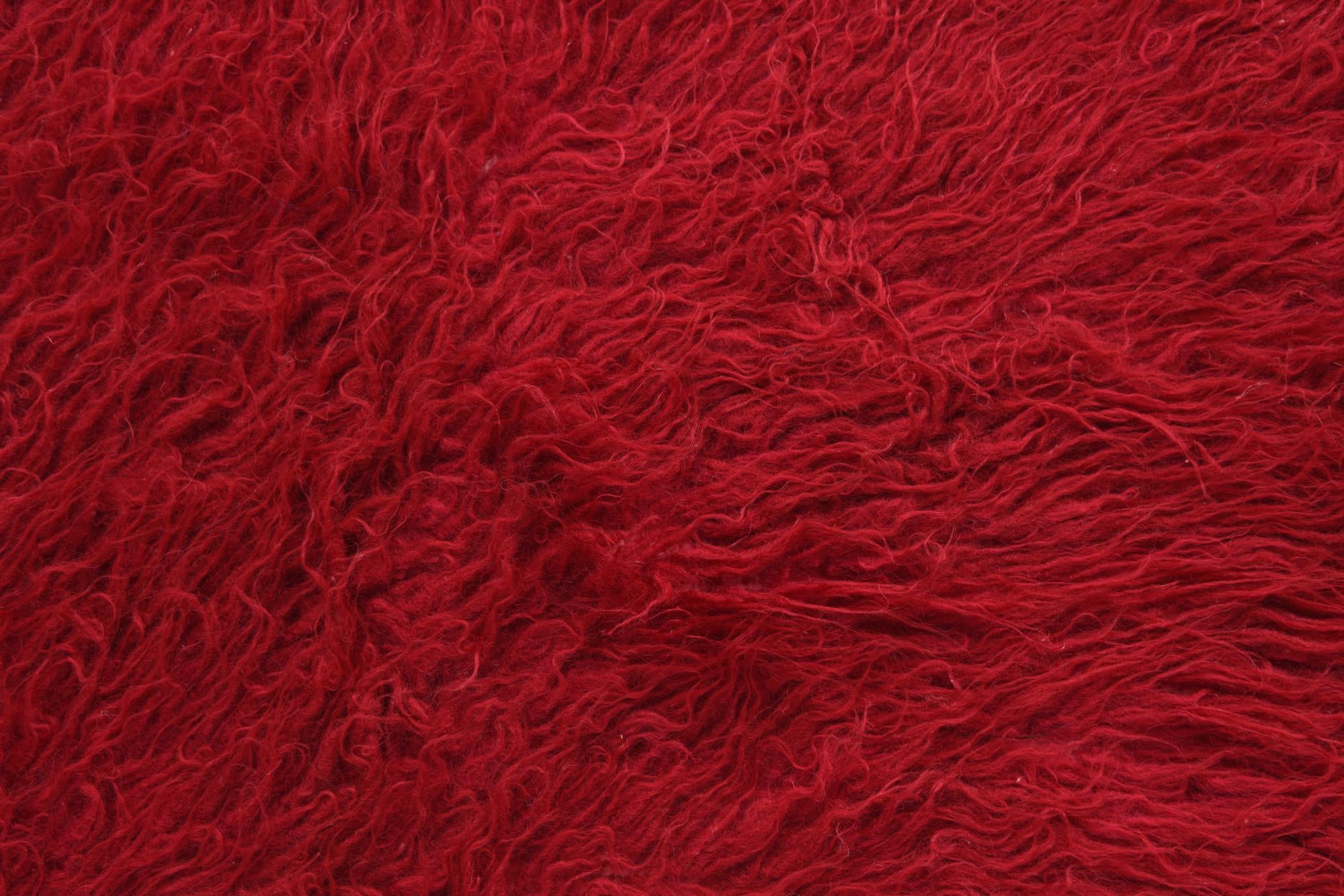 2' 4 x 4' 5 Hand Knotted Moroccan Wool Rug