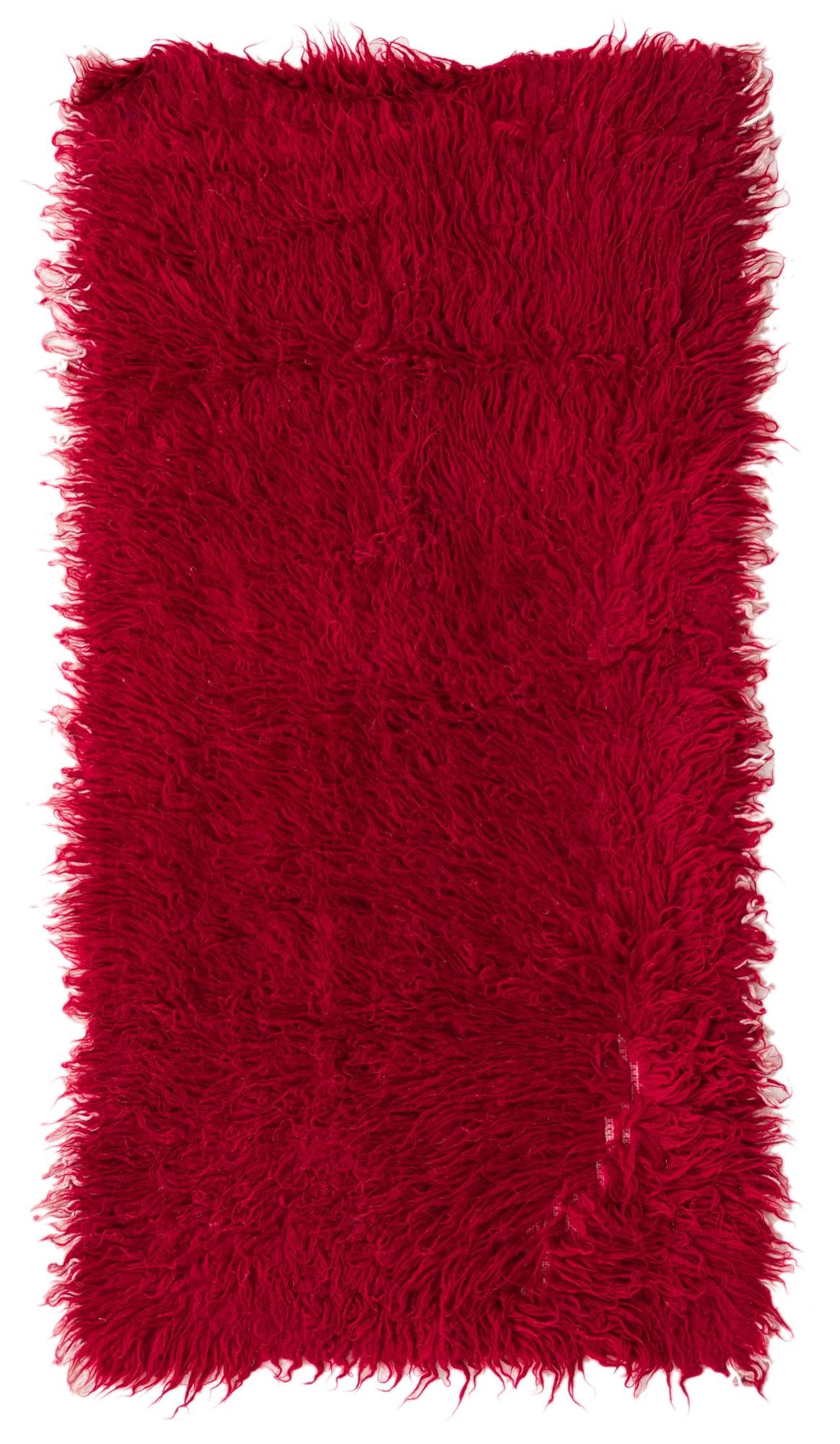 2' 4 x 4' 5 Hand Knotted Moroccan Wool Rug