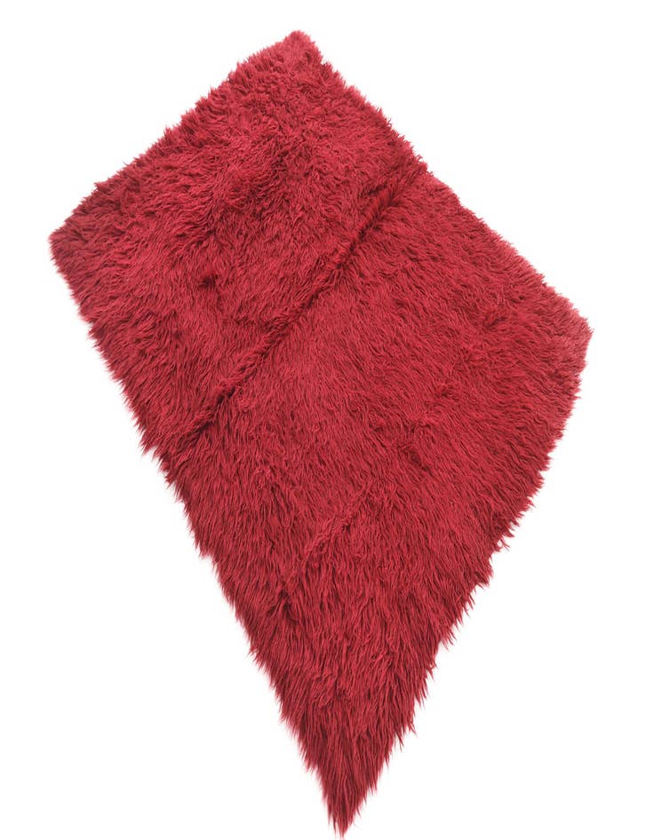 Detail image of 3' 7 x 4' 8  Hand Knotted Moroccan Wool Rug