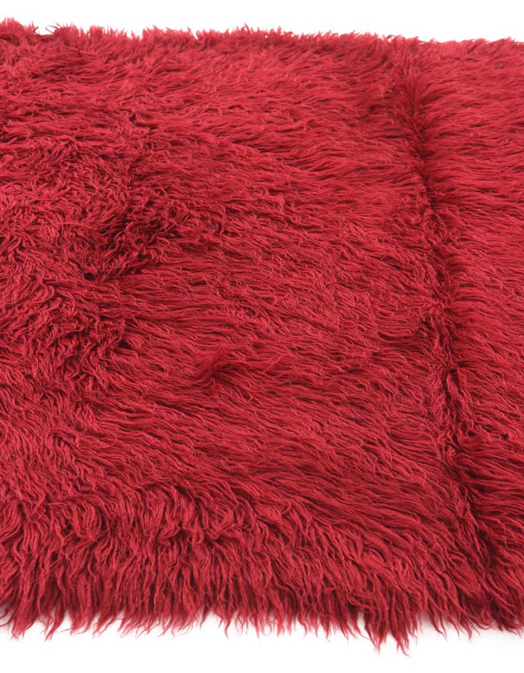 Detail image of 3' 7 x 4' 8  Hand Knotted Moroccan Wool Rug