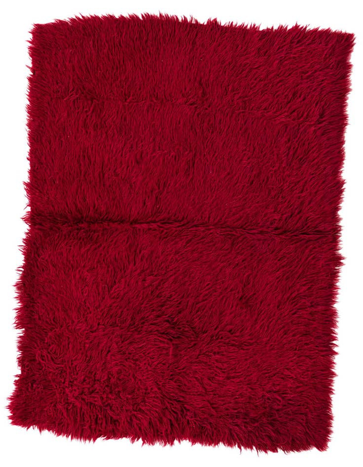 Detail image of 3' 7 x 4' 8 Hand Knotted Moroccan Wool Rug