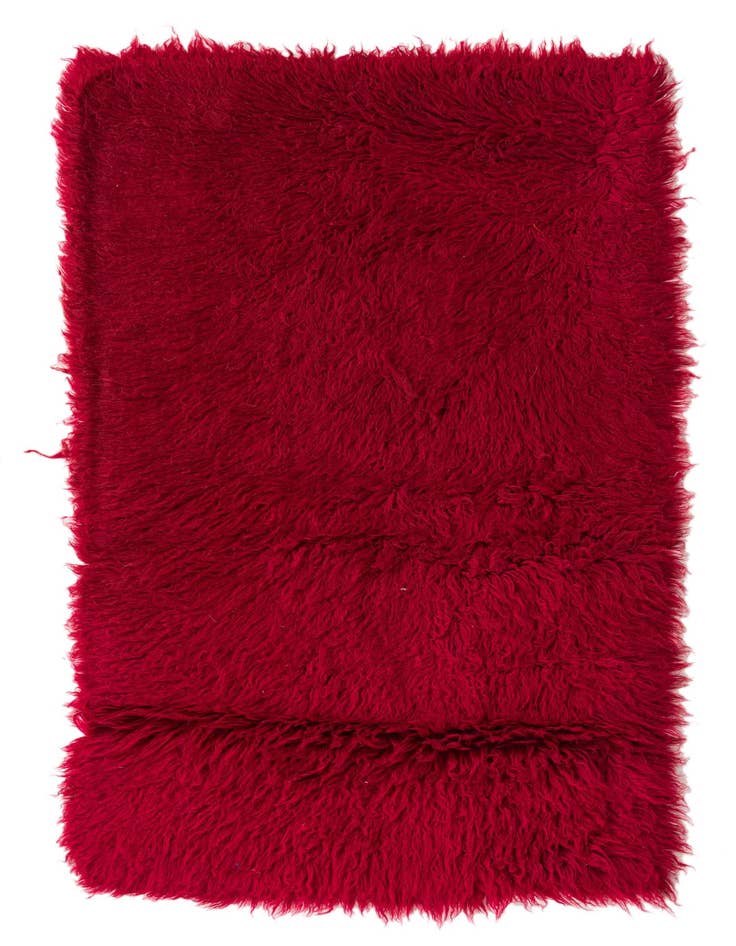 Detail image of 3' 4 x 5' 6 Hand Knotted Moroccan Wool Rug