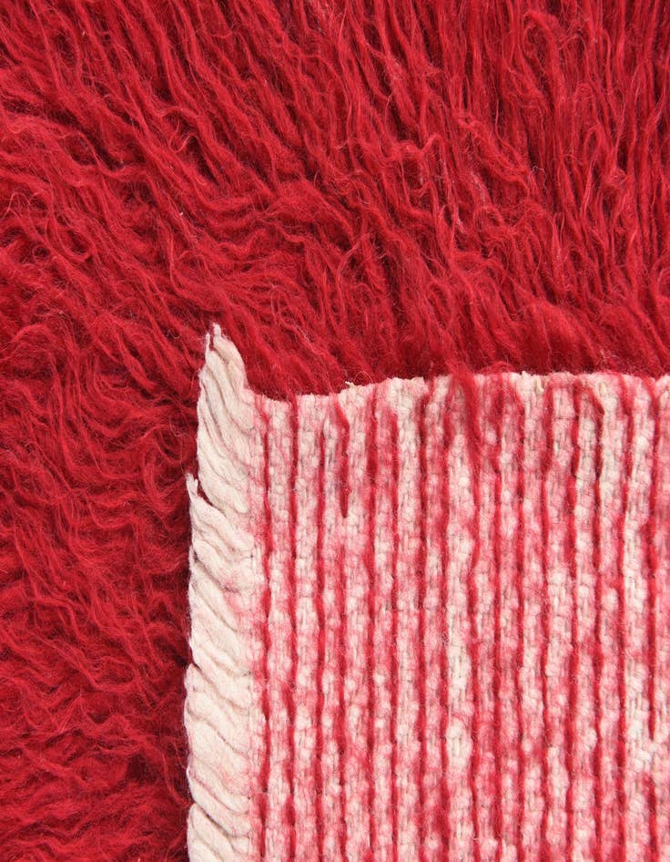 Detail image of 2' x 3' 8  Hand Knotted Moroccan Wool Rug