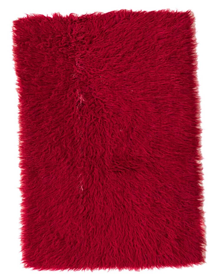 Detail image of 2' x 3' 8 Hand Knotted Moroccan Wool Rug