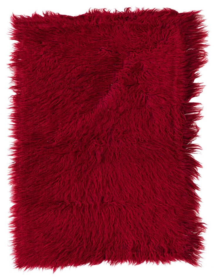 Detail image of 2' 6 x 4' 6 Hand Knotted Moroccan Wool Rug