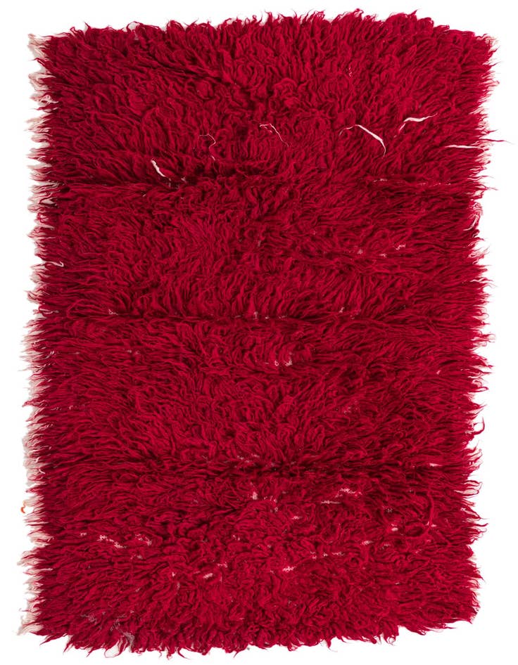 Detail image of 3' 3 x 5' 6 Hand Knotted Moroccan Wool Rug