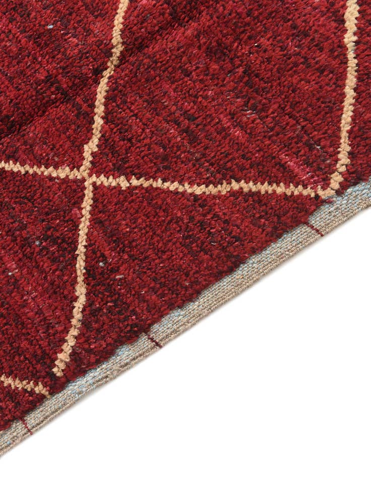 Detail image of 6' 4 x 9' 1  Hand Knotted Moroccan Wool Rug