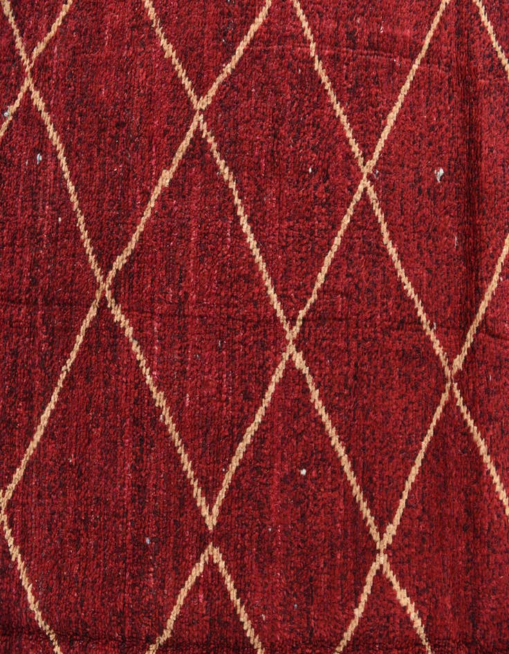 Detail image of 6' 4 x 9' 1  Hand Knotted Moroccan Wool Rug