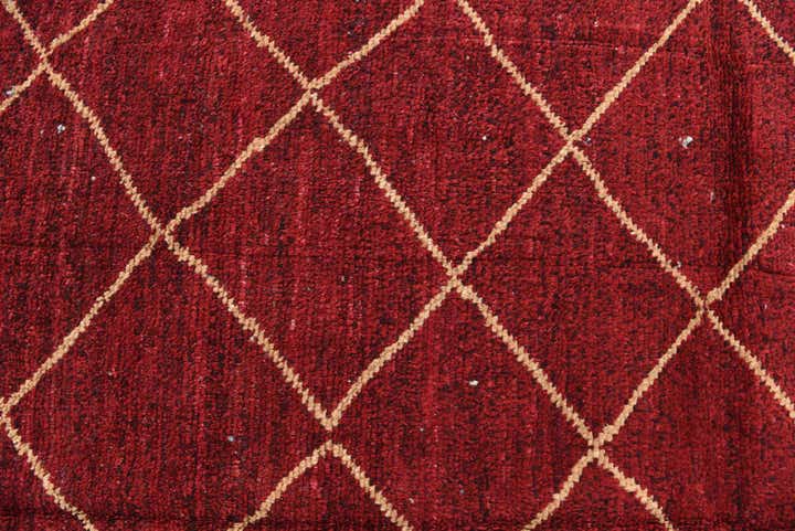 6' 4 x 9' 1 Hand Knotted Moroccan Wool Rug