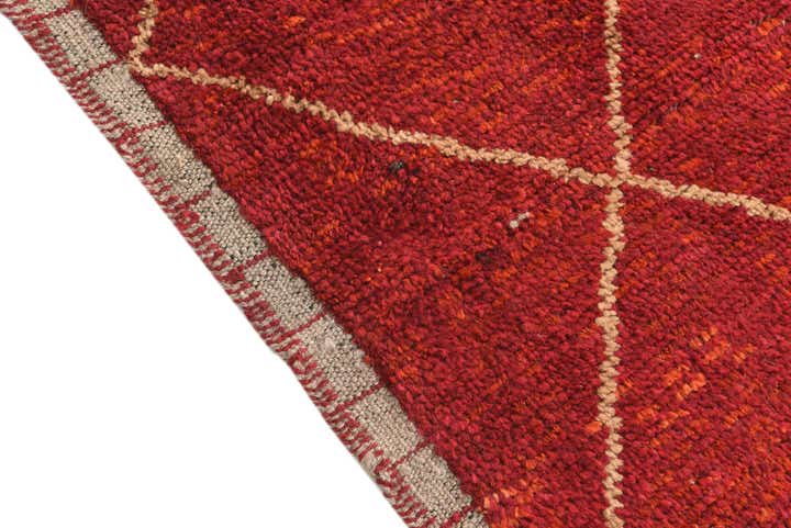 4' x 6' 2 Hand Knotted Moroccan Wool Rug